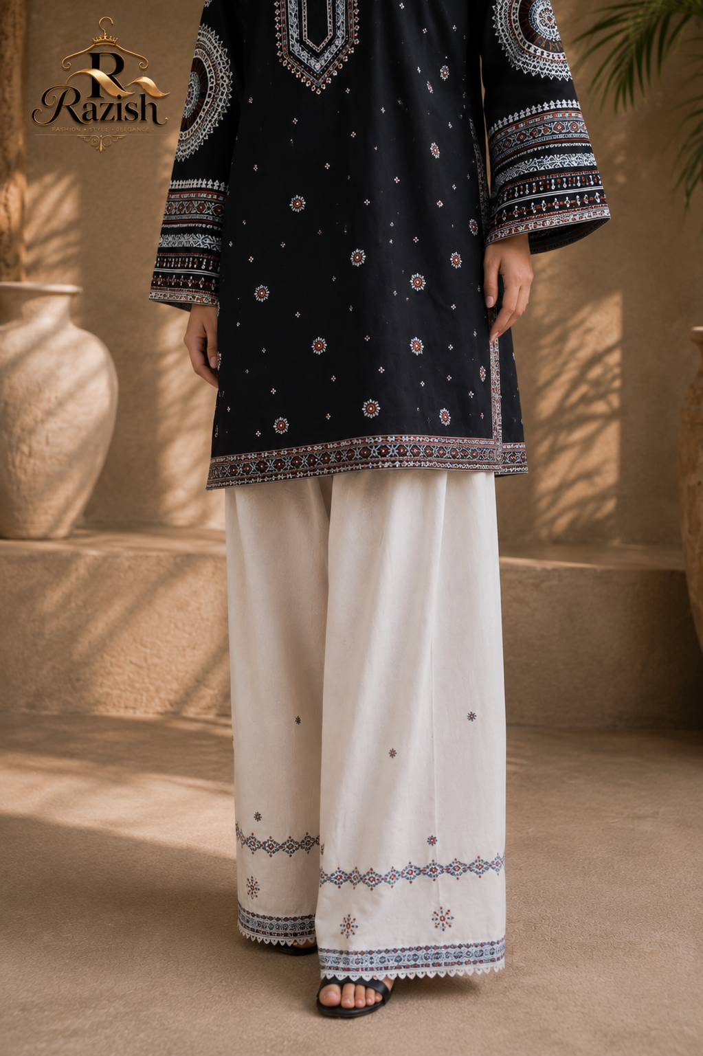 NOIR EMBROIDERED